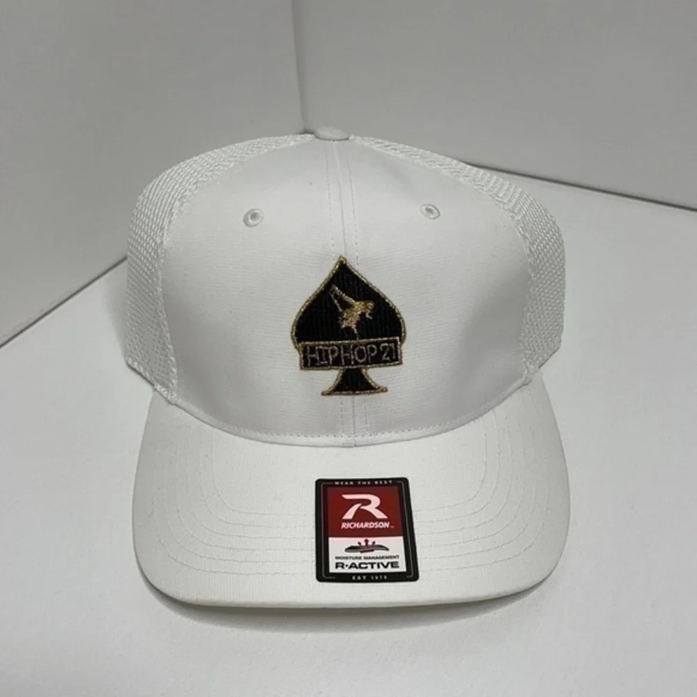 ACTIVE WHITE HIPHOP21 VELCRO BACK NETTING CAP❗️